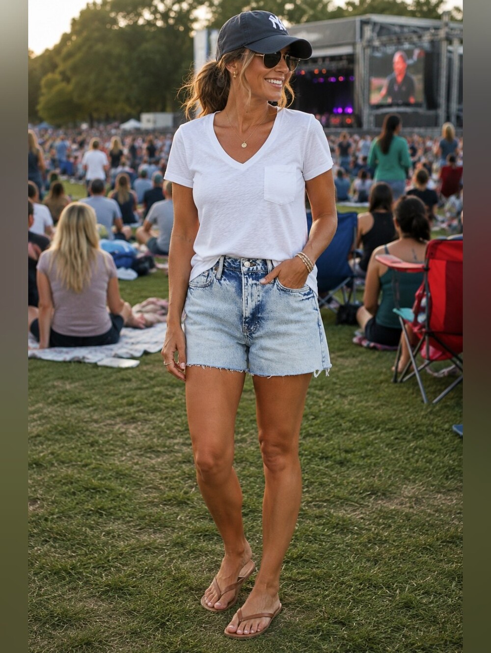 Frame Le Simone Acid Wash High Rise Denim Cutoff Shorts Festival Women's 32